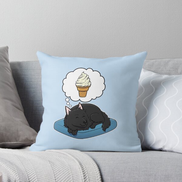 Item preview, Belgian Sheepdog dreaming about Vanilla Ice Cream Cone designed and sold by DoggieDelights.