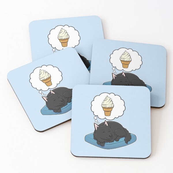 Item preview, Belgian Sheepdog dreaming about Vanilla Ice Cream Cone designed and sold by DoggieDelights.