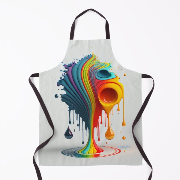 Artikelvorschau, Dripping Colourful Drops in Fibonacci Style for Wall Art, Home and Office Decor entworfen und verkauft von RAGANADesign.