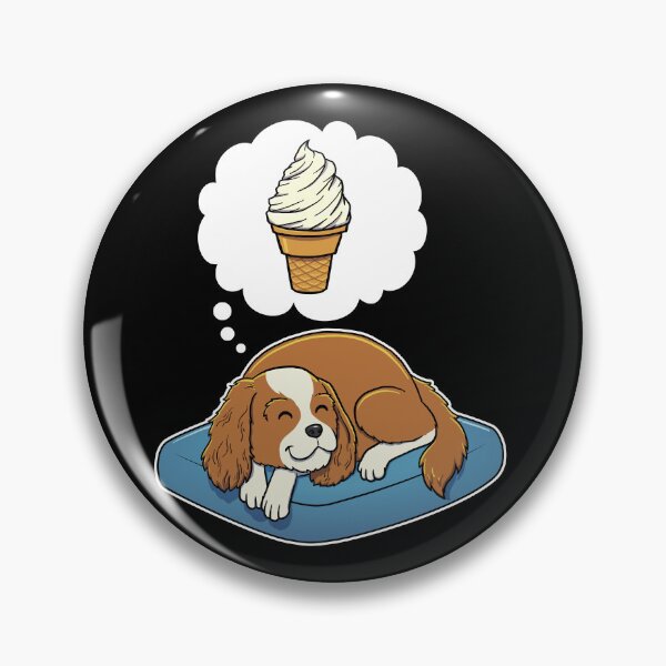 Artikelvorschau, Cavalier King Charles Spaniel dreaming about Vanilla Ice Cream Cone entworfen und verkauft von DoggieDelights.