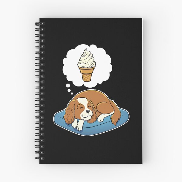 Item preview, Cavalier King Charles Spaniel dreaming about Vanilla Ice Cream Cone designed and sold by DoggieDelights.