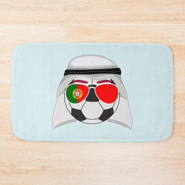 Item preview, Portugal Flag inside Sunglasses on a Soccer ball Wearing a Shemagh designed and sold by Dexter Freeman.
