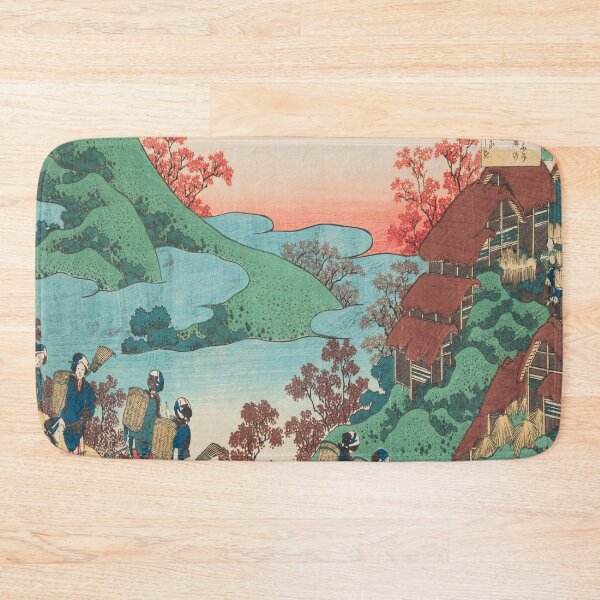 Item preview, Poem by Sarumaru Dayu by Katsushika Hokusai, 1839. Traditional Japanese Ukiyo-E Style Illustration designed and sold by JapaneseArtShop.