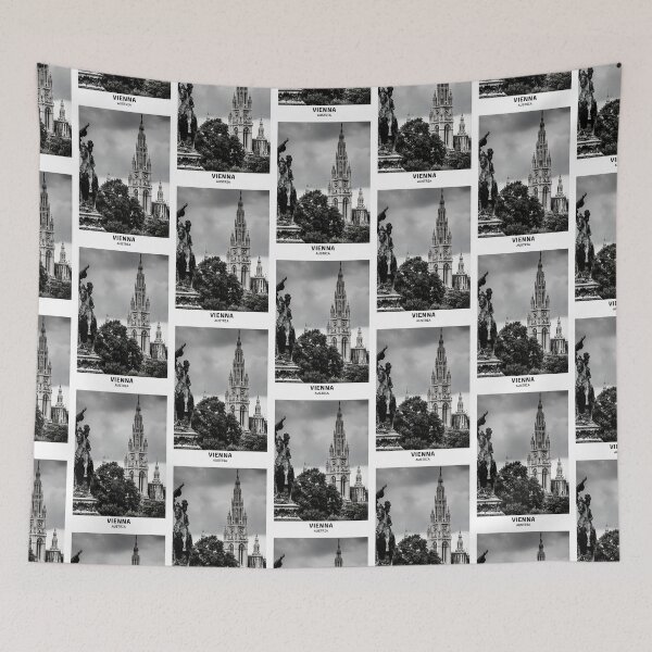 Item preview, Vienna City Austria Dorm Room Essentials Minimalist Poster Design  designed and sold by SirajDecors.