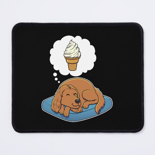 Item preview, English Cocker Spaniel dreaming about Vanilla Ice Cream Cone designed and sold by DoggieDelights.