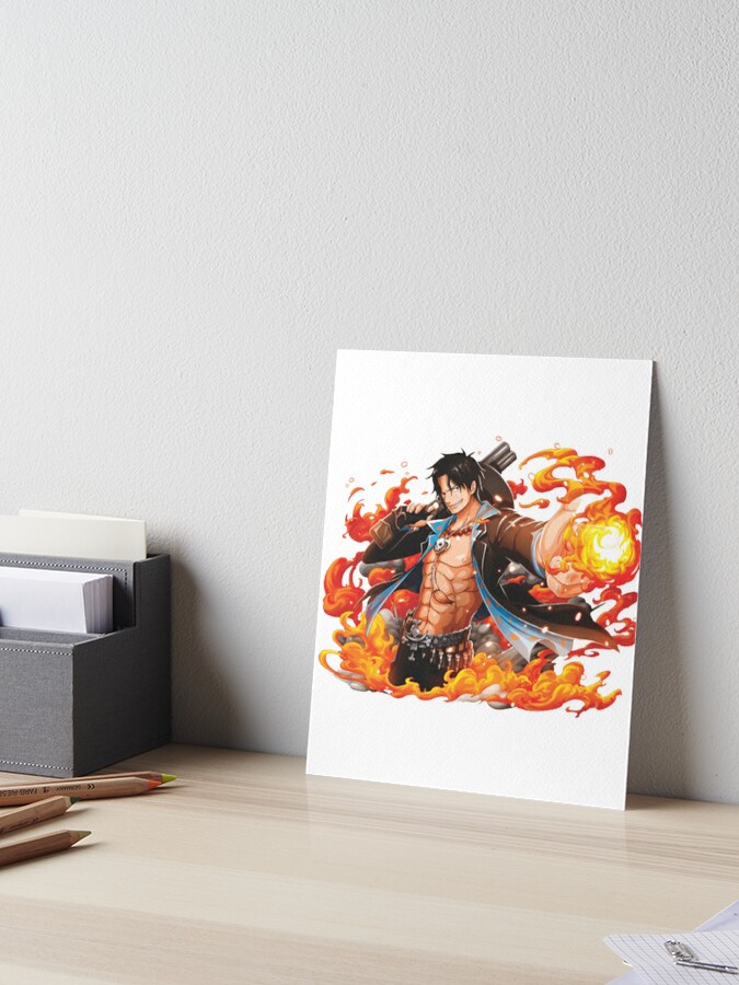 Big Brother Ace and Luffy- One Piece, an art print by Kaytlin