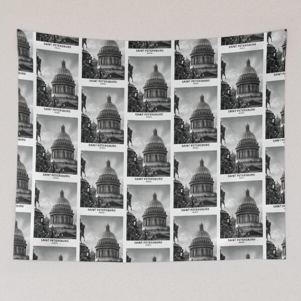 Item preview, Saint Petersburg Russia Dorm Room Essentials Minimalist Poster Design  designed and sold by SirajDecors.