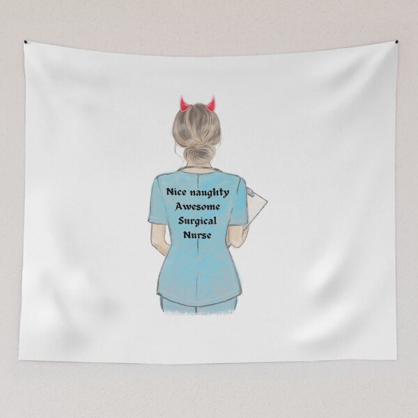Item preview, Girls Women Nurses Valentines Day Hearts Stethoscope #3,Nice Naughty Awesome Surgical Nurse designed and sold by FLOWER--ART.