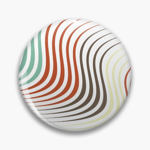 Item preview, Curved Wave Lines Pattern designed and sold by risingrocket.