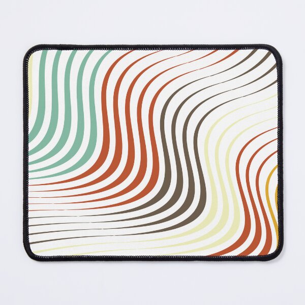 Item preview, Curved Wave Lines Pattern designed and sold by risingrocket.