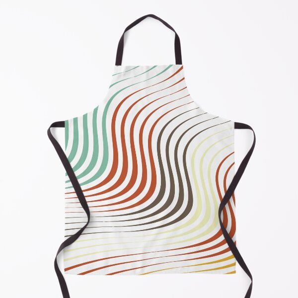 Item preview, Curved Wave Lines Pattern designed and sold by risingrocket.