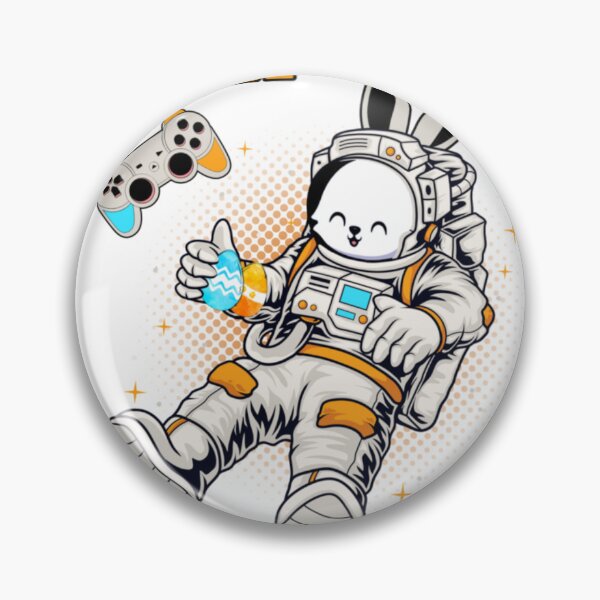 Item preview, Astronaut bunny Happy Easter Day Video Game Bunny   designed and sold by GaryBailey129.