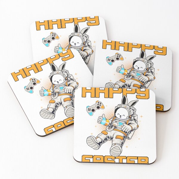 Item preview, Astronaut bunny Happy Easter Day Video Game Bunny   designed and sold by GaryBailey129.