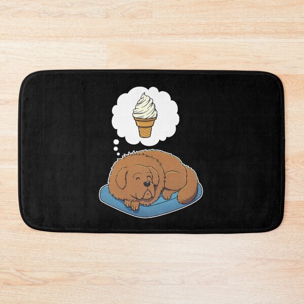 Item preview, Tibetan Mastiff dreaming about Vanilla Ice Cream Cone designed and sold by DoggieDelights.