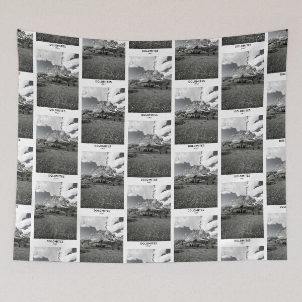 Item preview, Dolomites Mountain Ranges Italy Dorm Room Essentials Minimalist Poster Design  designed and sold by SirajDecors.