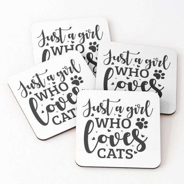 Item preview, Just a girl who loves Cats Valentine Heart  designed and sold by Winarrts.