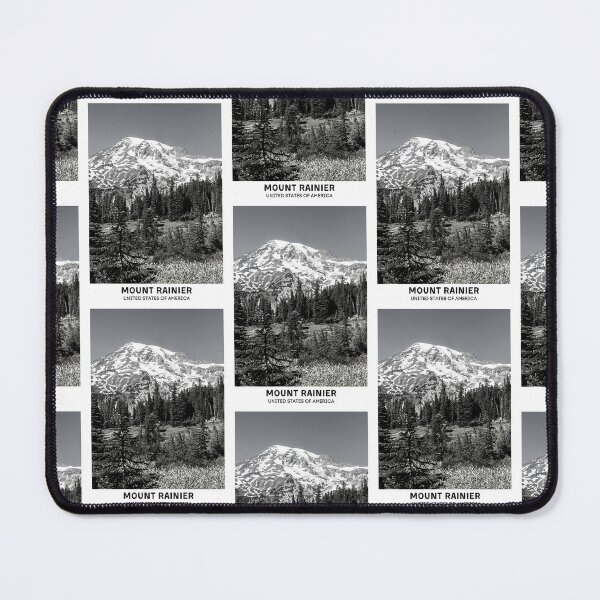 Item preview, Mount Rainier Stratovolcano Washington State Mountain Ranges Dorm Room Essentials Minimalist Poster Design designed and sold by SirajDecors.