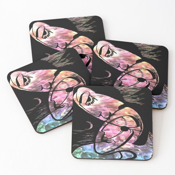 Item preview, The Kiss By Moonlight and Ocean Abstract Art designed and sold by taiche.