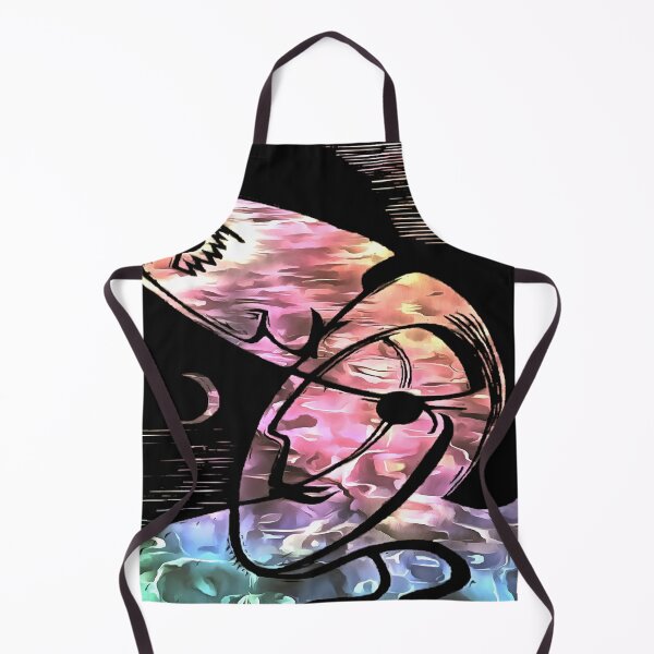 Item preview, The Kiss By Moonlight and Ocean Abstract Art designed and sold by taiche.