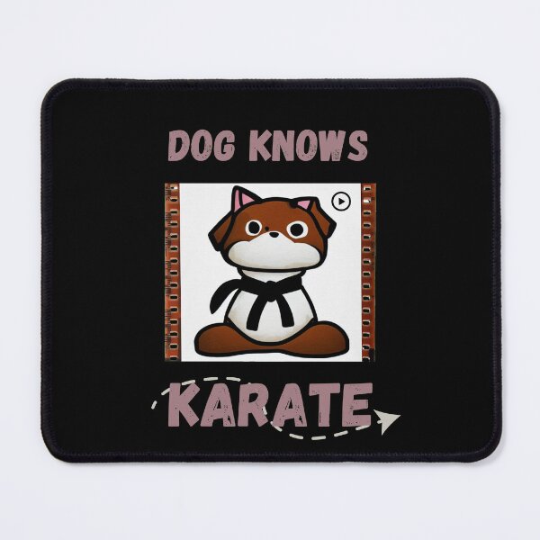 Item preview, Dog knows karate cartoon funny movie martial art designed and sold by Robertroo.