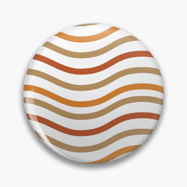Item preview, Retro Curved Wave Lines Pattern designed and sold by risingrocket.
