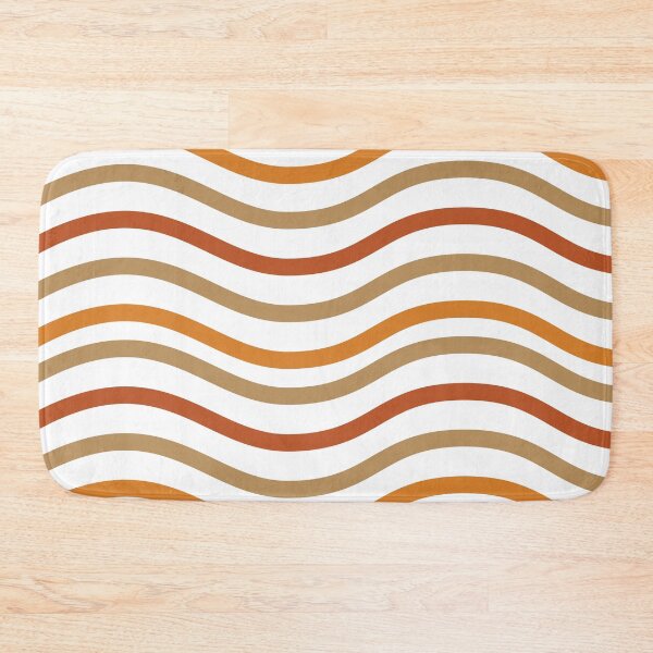 Item preview, Retro Curved Wave Lines Pattern designed and sold by risingrocket.