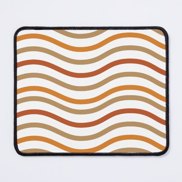 Item preview, Retro Curved Wave Lines Pattern designed and sold by risingrocket.