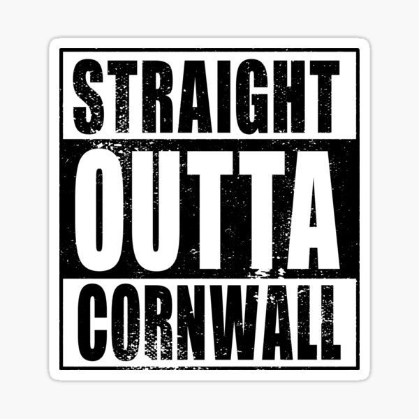 Item preview, Straight Outta Cornwall (black) designed and sold by SolidEarthArt.