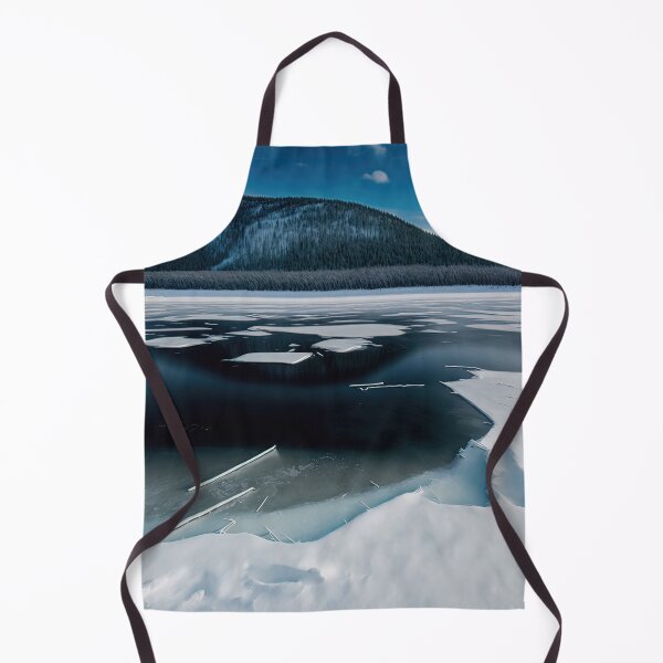 Item preview, A FROZEN LAKE SURFACE IN A LANDSCAPE DEEP VIEW designed and sold by Delicious Design ⭐⭐⭐⭐⭐.