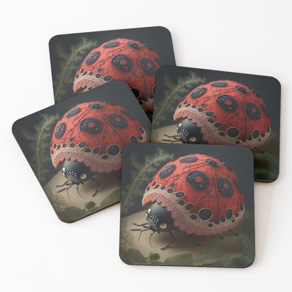 Item preview, Embroidered Ladybug portrait designed and sold by EmeraldeaArt.
