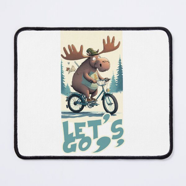 Item preview, Moose On Bike : For Bicycling Lovers designed and sold by Ameripensia.