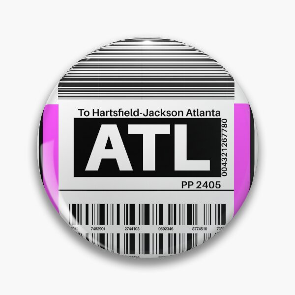 Item preview, ATL Luggage Tag Hartsfield–Jackson Atlanta International Airport designed and sold by SpicyAviator.