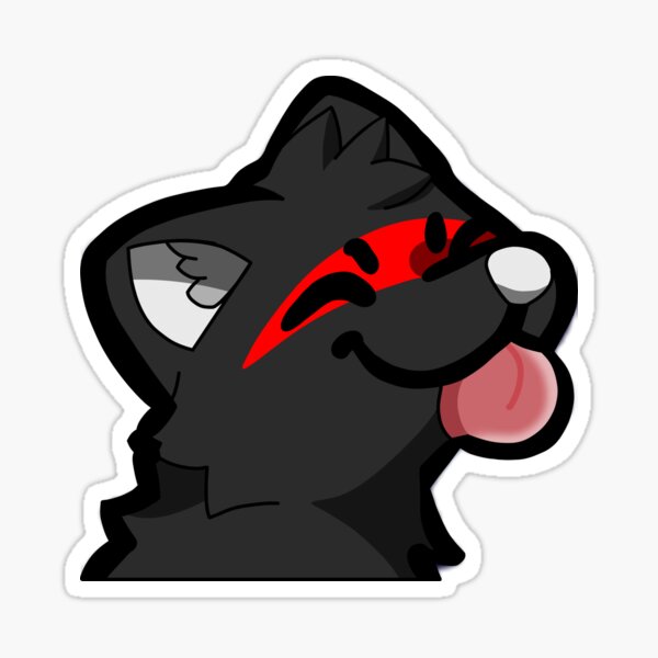 Smug Cat  Redwolf Sticker