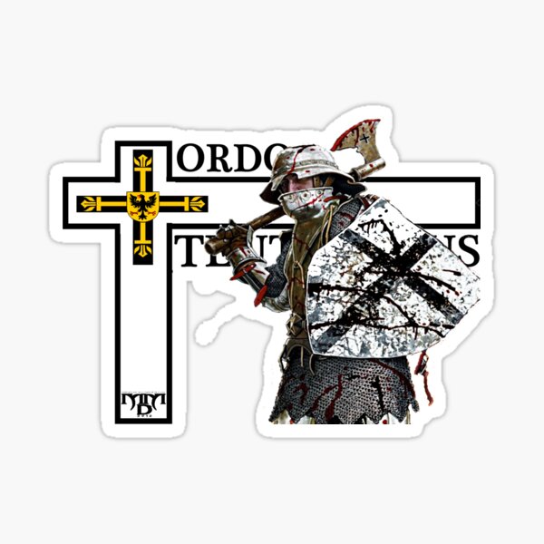 Artikel-Vorschau von Deutscher Orden Logo mit lat. Namen des Ordens und Kämpfer, designt und verkauft von MDMDO.