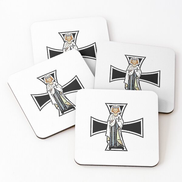 Item preview, German Order cross with drawing of a knight designed and sold by MDMDO.