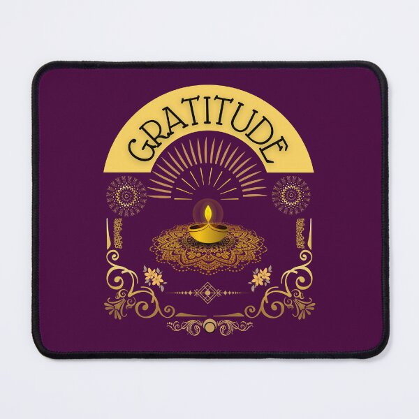 Item preview, Gratitude Yoga Meditation Positive Vibe Tshirt designed and sold by Swati Sucharita.