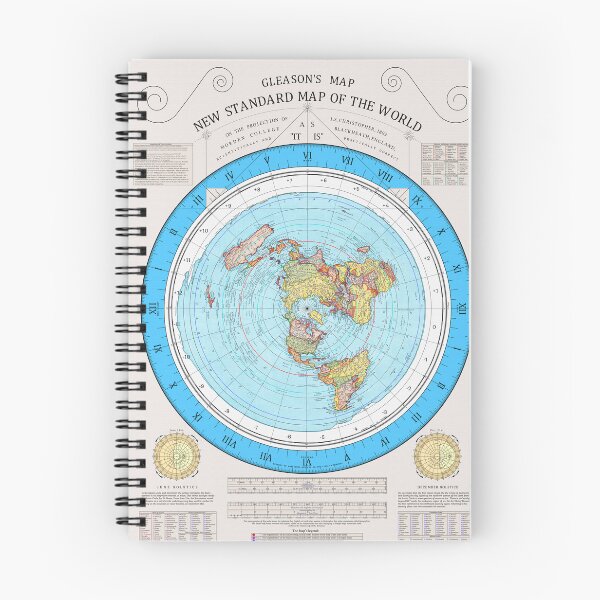 Item preview, Gleason's New Standard Map of the World (Restored version 2023) designed and sold by AnubisApparel.