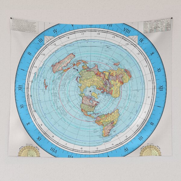 Item preview, Gleason's New Standard Map of the World (Restored version 2023) designed and sold by AnubisApparel.