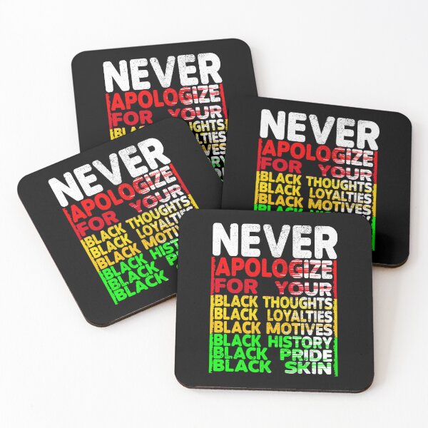 Item preview, Never Apologize for your Black Thoughts, Black History Month, Black Pride designed and sold by orangeblue21.