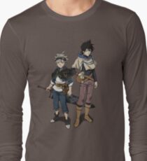 Camiseta de manga larga Diseño de trébol negro Yuno Asta Anime