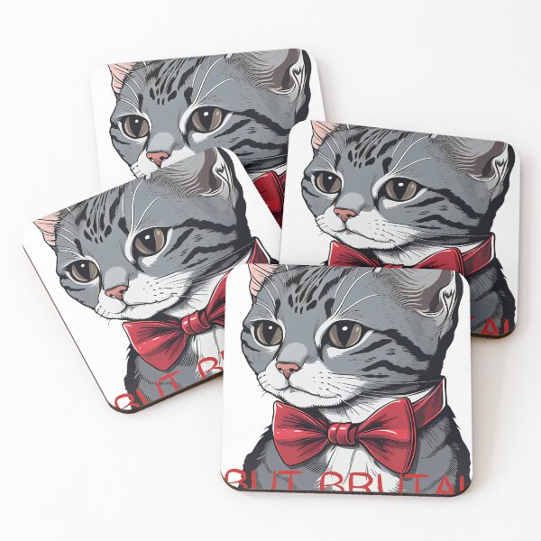 Item preview, Cute But Brutal Cat And kitty designed and sold by PosterManiaRo.