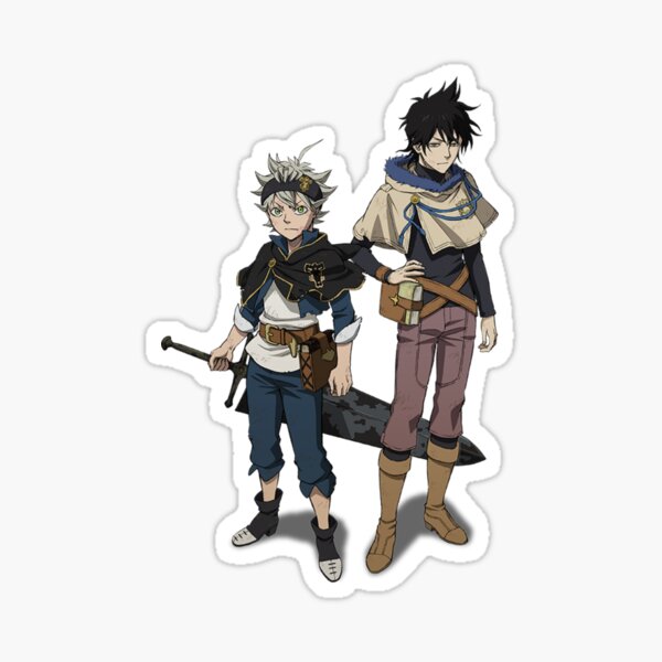 Black Clover Yuno Asta Anime Design Sticker