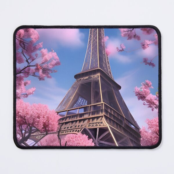Item preview, Eiffel Tower with spring flowers designed and sold by DesertSkyPress.