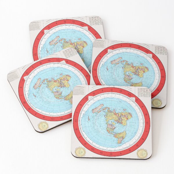 Item preview, Gleason's New Standard Map of the World (Restored version 2023 RED) designed and sold by AnubisApparel.