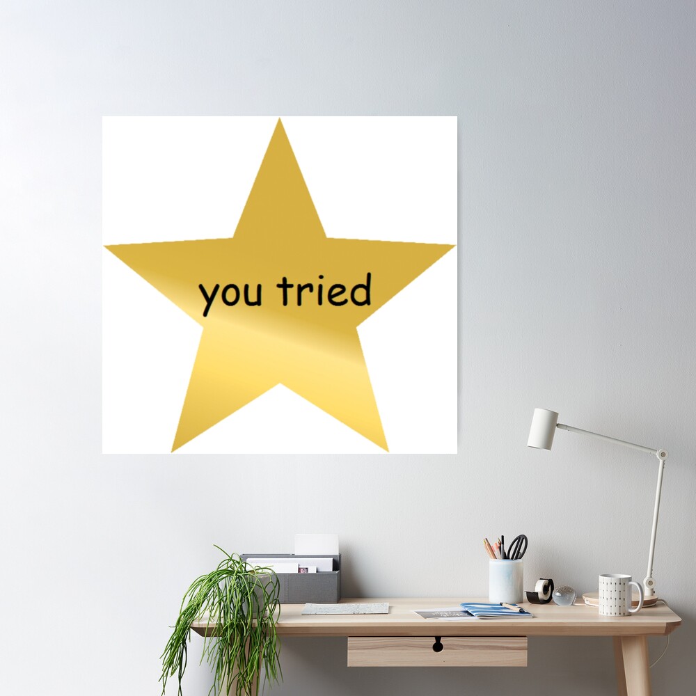 Gold star Poster