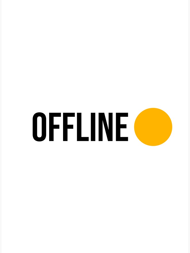 Offline - Unable to connect to the internet - Dino Game Sticker Art Print  for Sale by FoxBrother