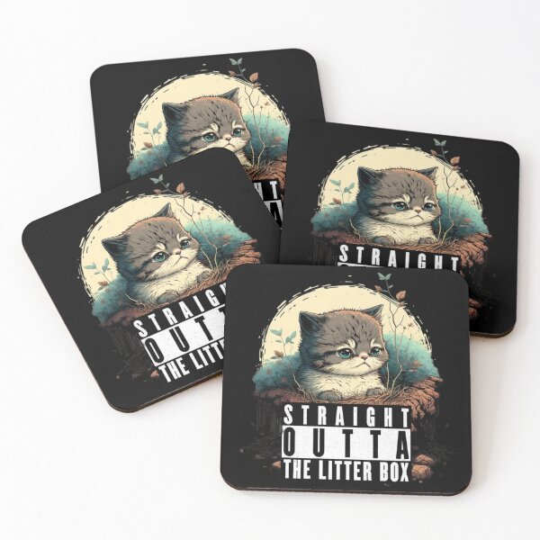 Item preview, Straight outta the litter box designed and sold by Christolamber.