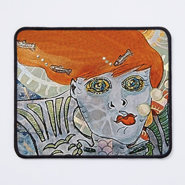 Item preview, The Mermaid Says "Hi" (The Uncertain Smile) designed and sold by MagsWilliamson.