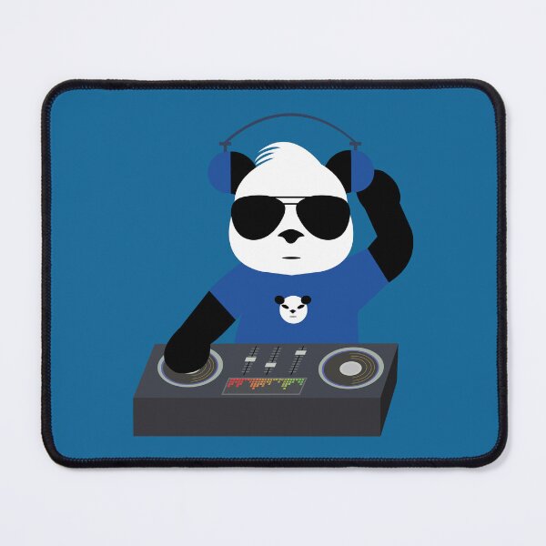 Item preview, Dj Panda with blue shirt designed and sold by Dalevalart.