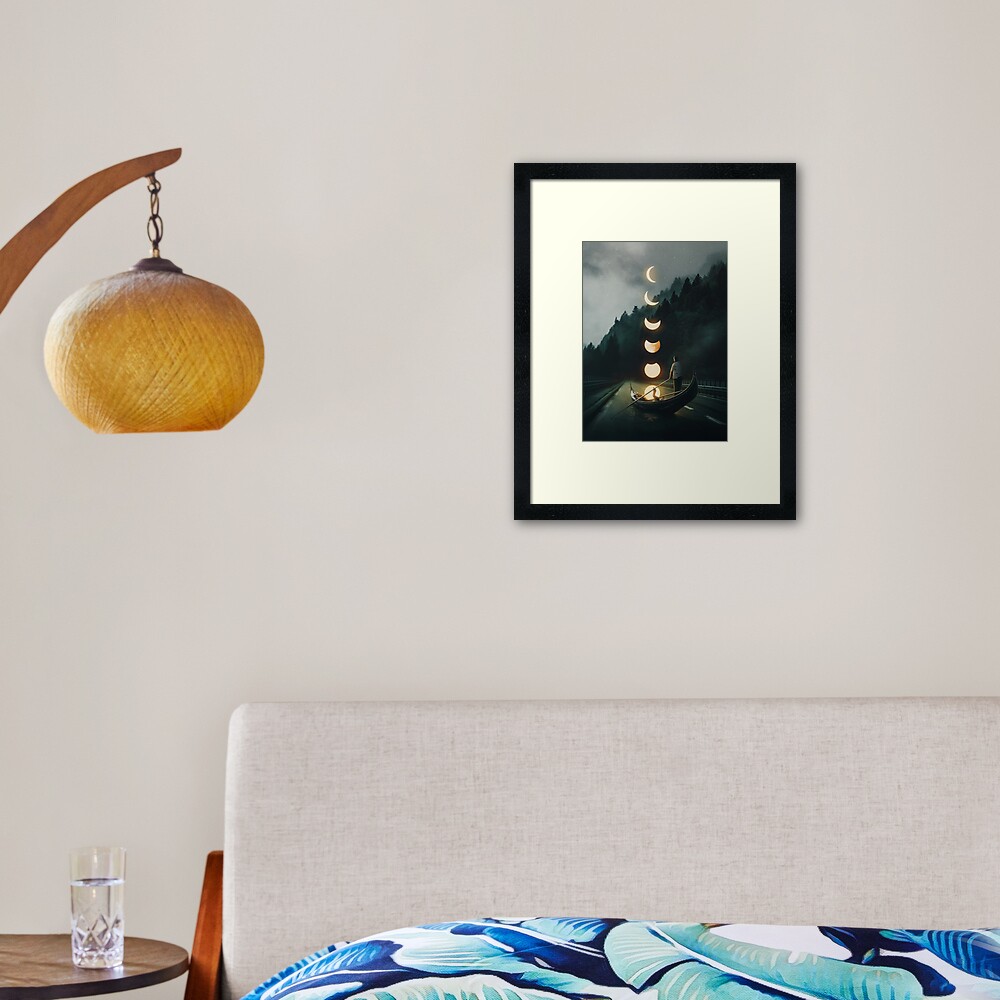 Moon Ride Framed Art Print